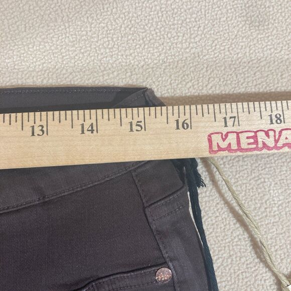 Henry & Belle Coated Jeans Women 31x 32 Brown Skinny Festival Concert Night Out - Picture 2 of 12